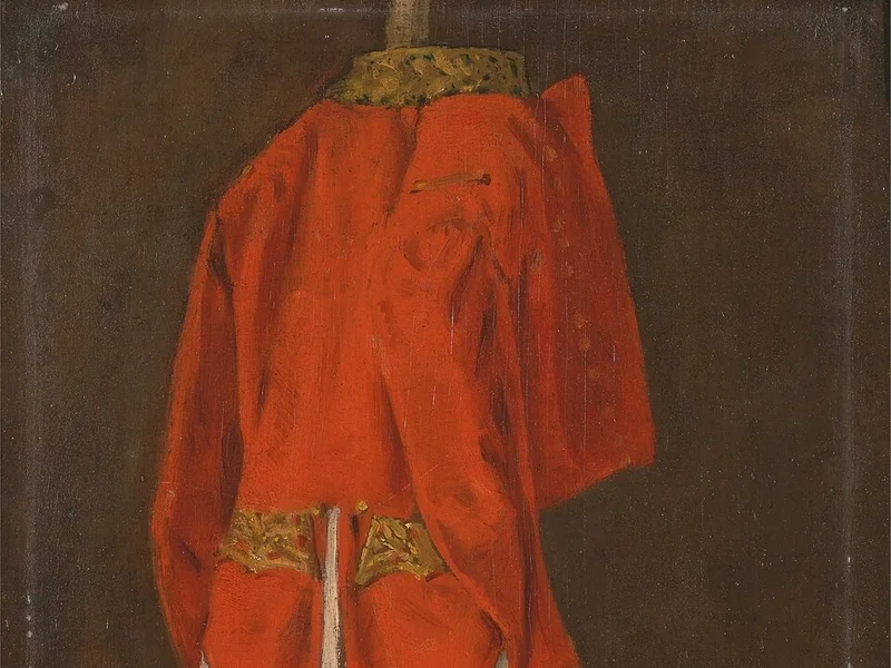 1834-Joseph Edgar Boehm - Studio di un cappotto appartenuto a John, XI conte di Westmorland